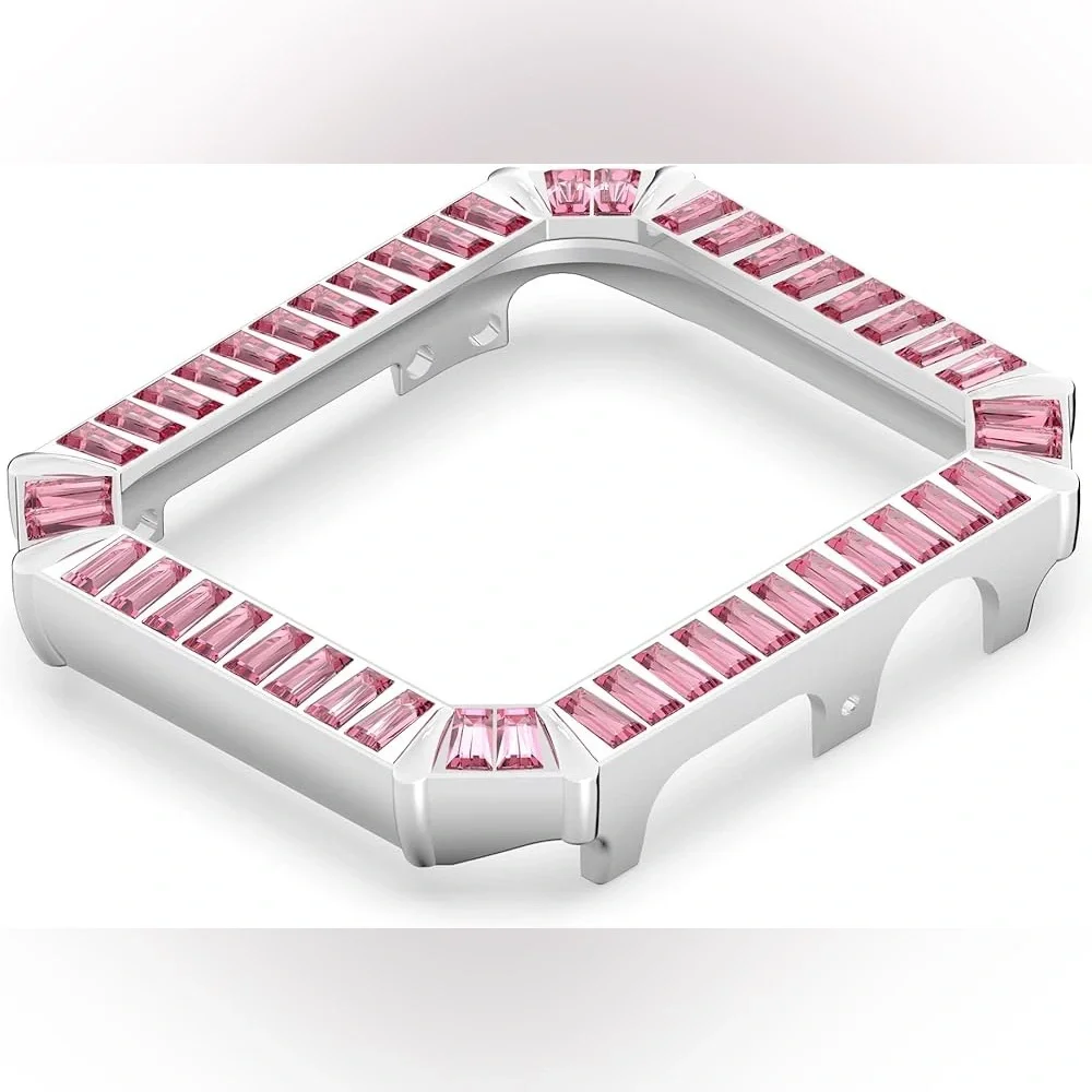 Swarovski Apple Watch 40mm Face, Pink Swarovski Crystals